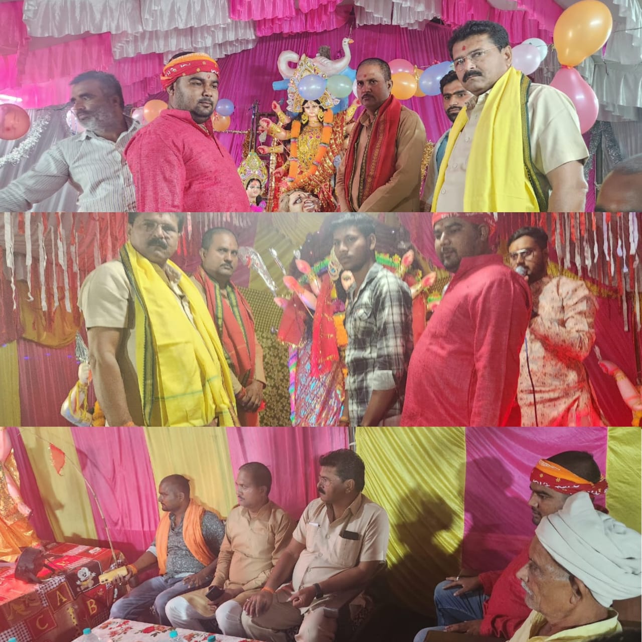 गोंडा : माता दुर्गा के सातवें स्वरूप माँ कालरात्रि की पूजा अर्चना कर लिया आशीर्वाद