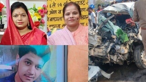 कानपुर में भीषण सड़क हादसा,स्‍कूल जा रही शिक्षिकाओं की कार बस से टकराई,ड्राइवर समेत 3 की दर्दनाक मौत,एक शिक्षिका की हालत गंभीर