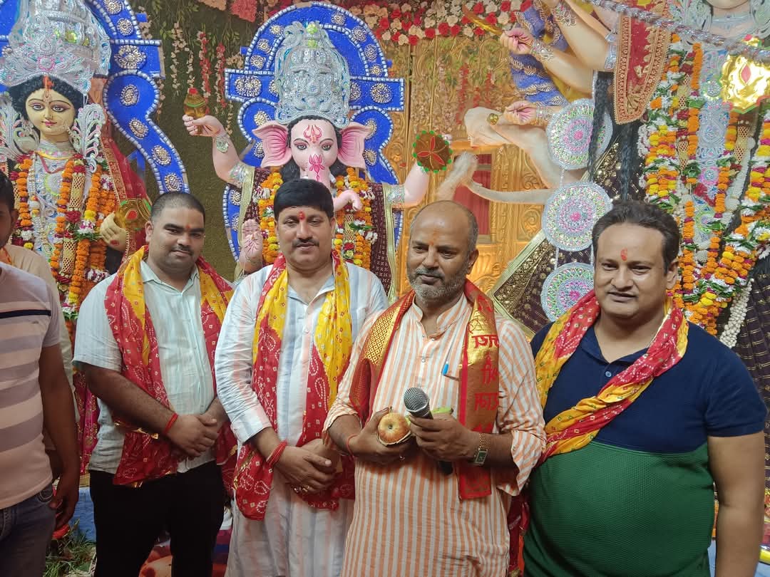 गोंडा : महागौरी माता की भव्य आराधना में उमड़ा श्रद्धा का सैलाब, थाल सज्जा प्रतियोगिता और हवन-भंडारे ने बढ़ाया धार्मिक उल्लास